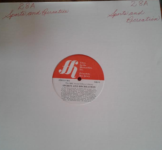 BBC Sound Effects Films For The Humanities LP 28 Vinyl Sports And Recreation