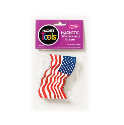 Magnetic Whiteboard American Flag Erasers