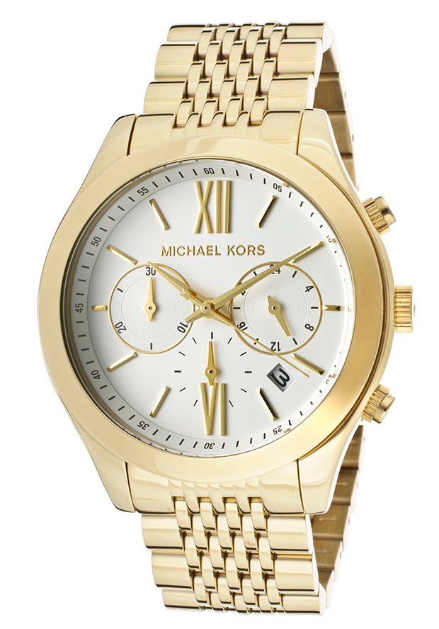 Michael Kors Brookton Chronograph Gold-Tone Stainless Steel Ladies