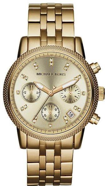 Michael kors レディース 腕時計 MK5676 美品 Michael Kors Watches MK5676 Ladies Gold Plated Chrono Watch