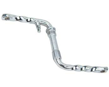 New Chrome Twisted Bicycle Crank Arm – 4.5" Length, For Beach Cruiser & Lowrider Bikes