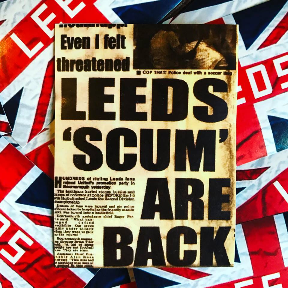 Leeds scum are back t shirt Clearance