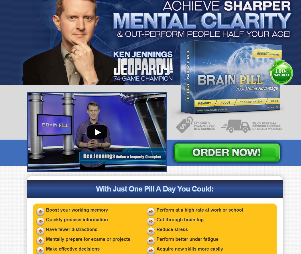 BrainPill - the Best way to Improve your Memory and Boost Intelligence