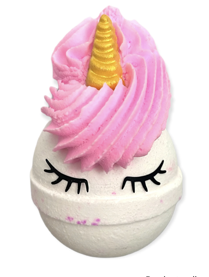 Sleeping unicorn bath bomb
