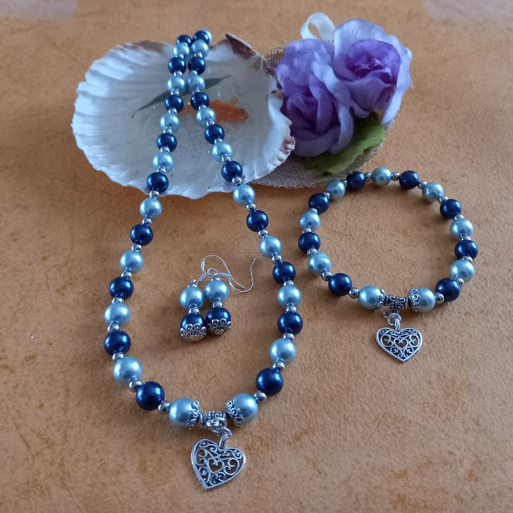 Heart of Glacier Necklace, Bracelet and Earrings Set Heart of Glacier Necklace, Bracelet and Earrings Set