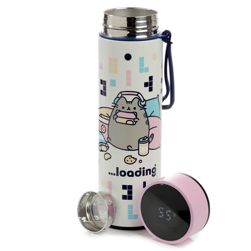 Gaming Cat Insulated Bottle-Digital Thermometer
