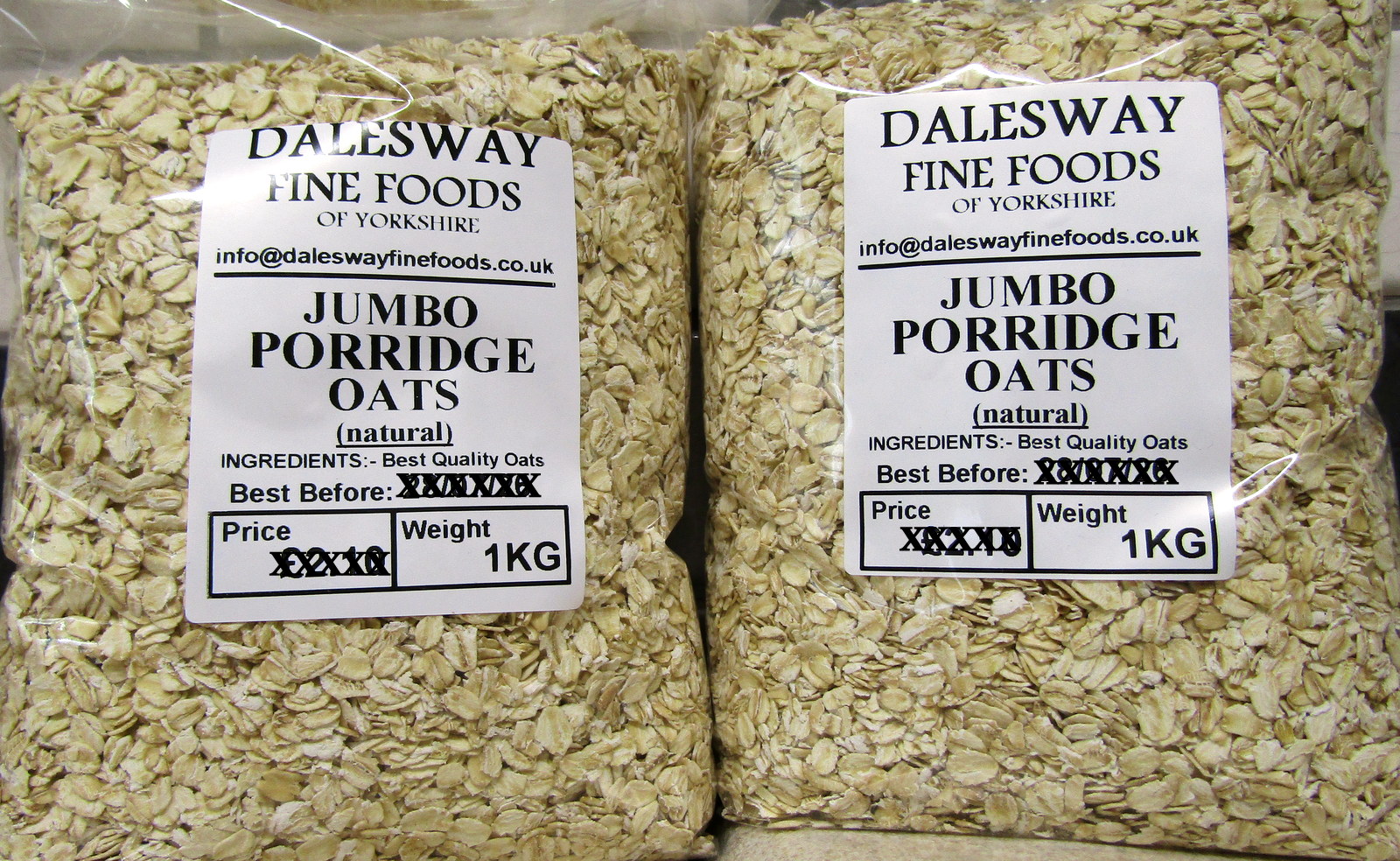 Jumbo Oats In 2 x 1Kg Bags