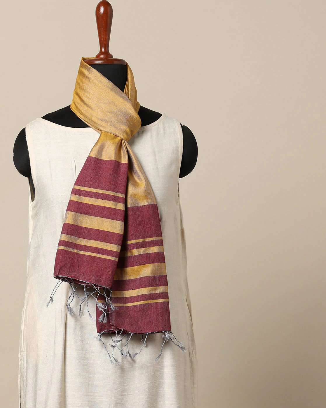 Handloom Pure Silk Tussar Bhagalpur Stole