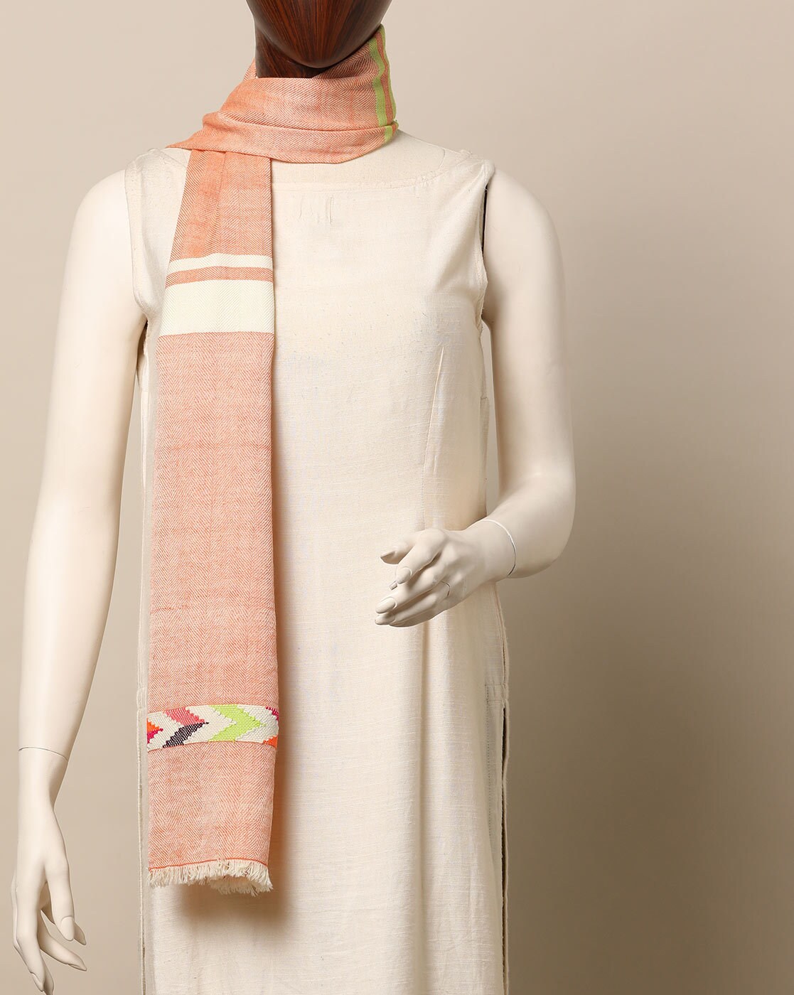 Handloom Pure Wool Kullu Stole
