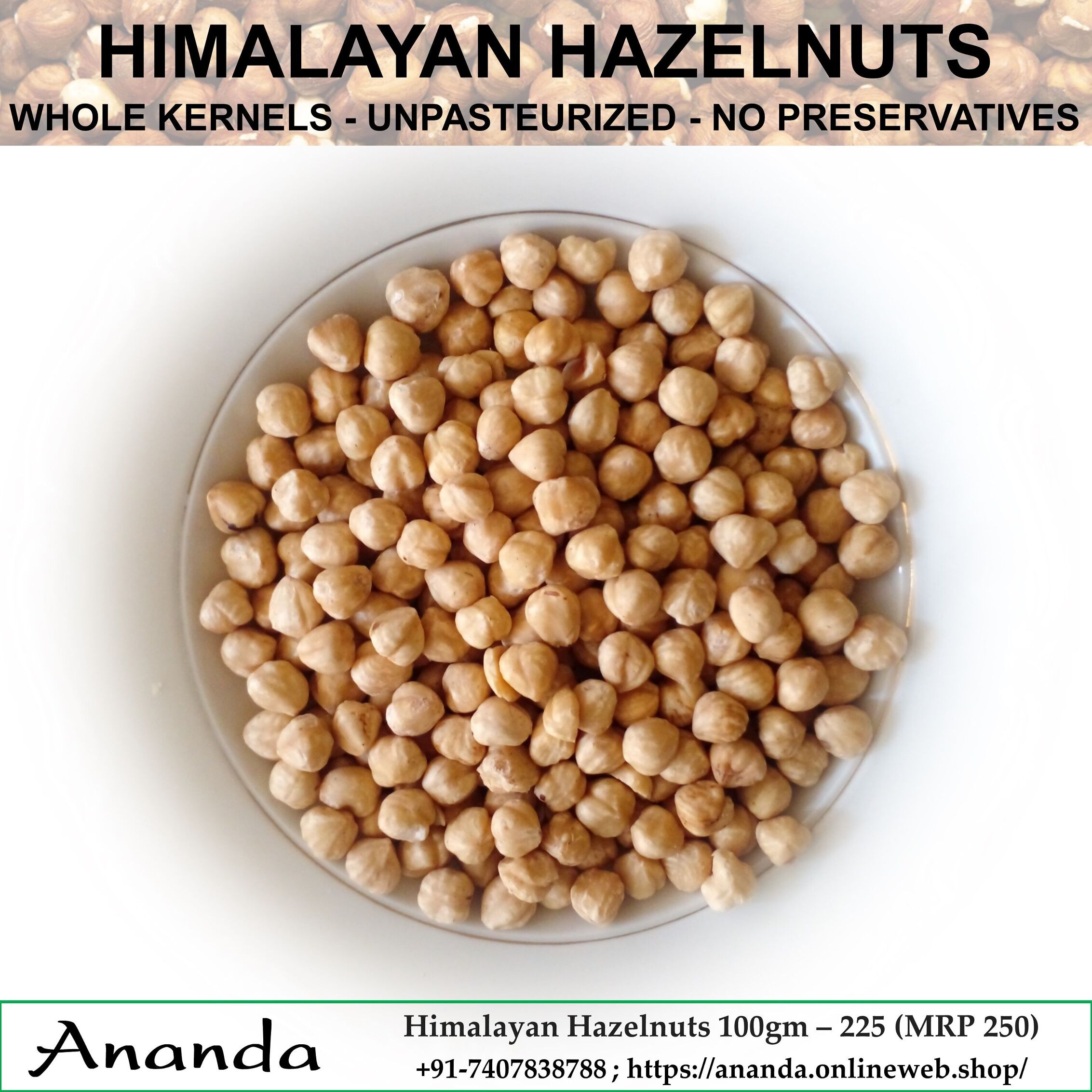 Himalayan Hazelnuts 100gm
