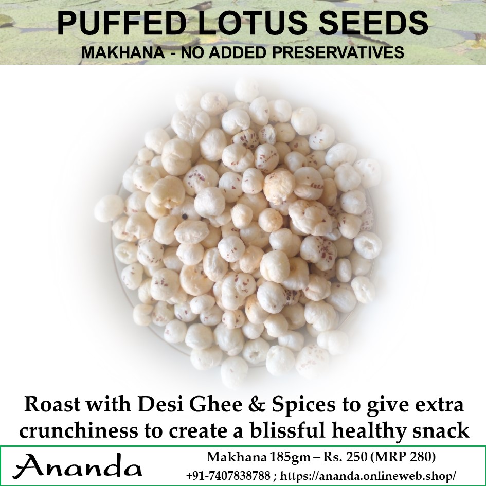 Makhana (Puffed Lotus Seeds) 185gm