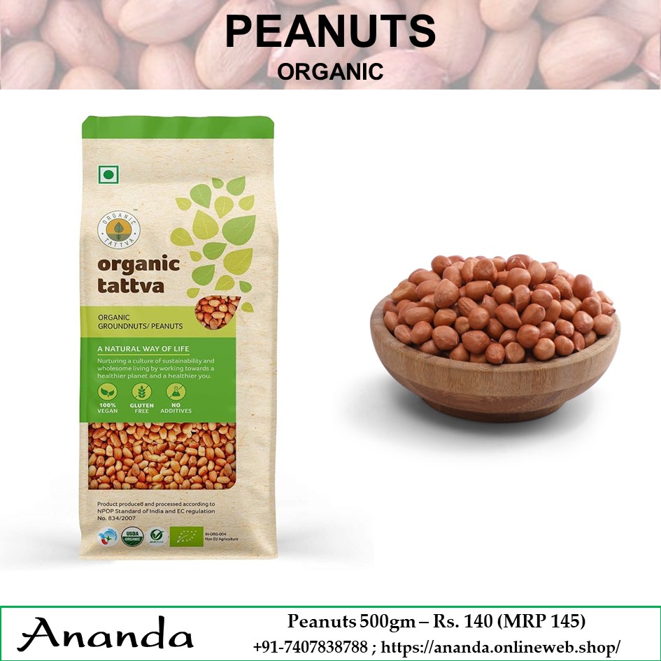 Organic Peanuts 500gm