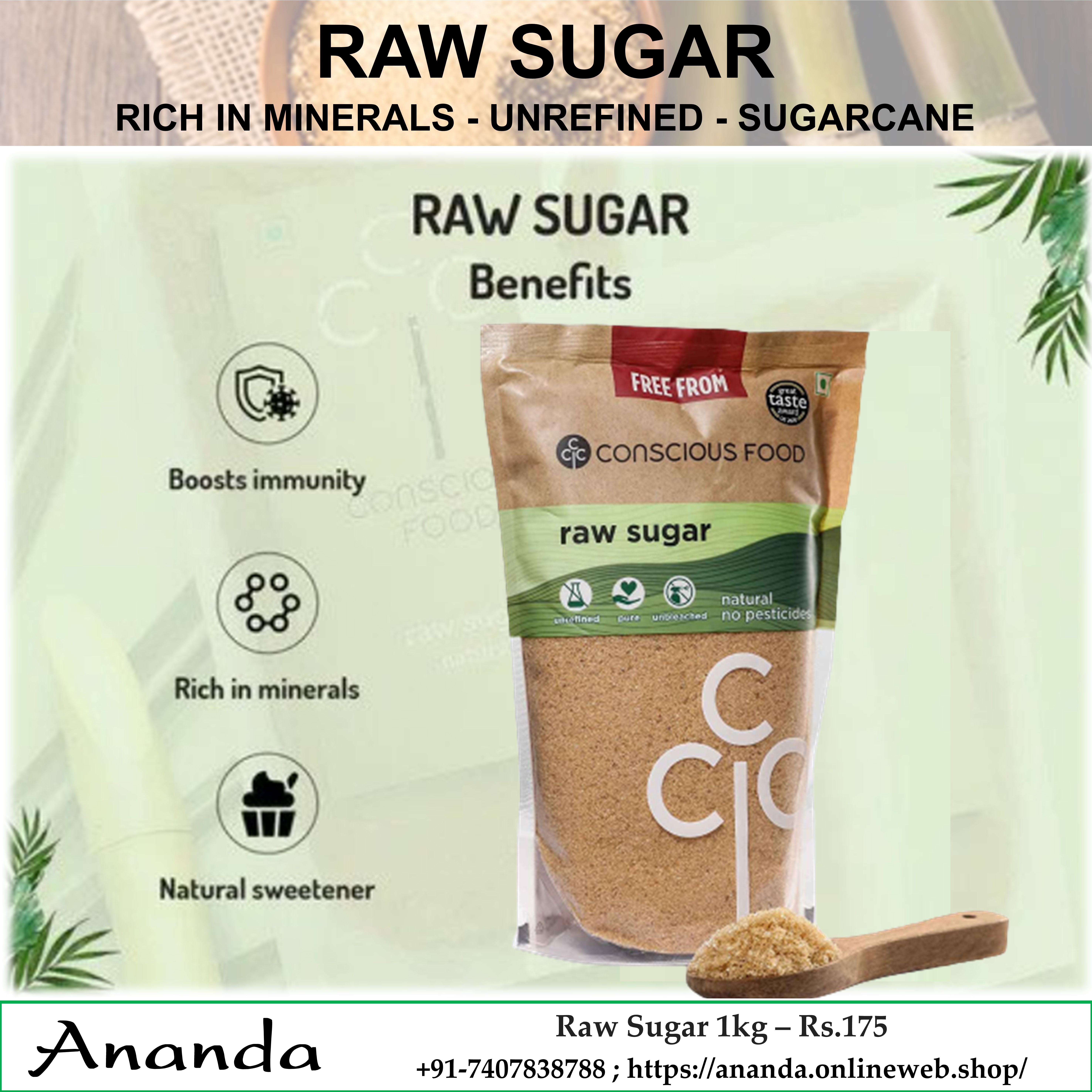 Raw Sugar Khandsari 1kg