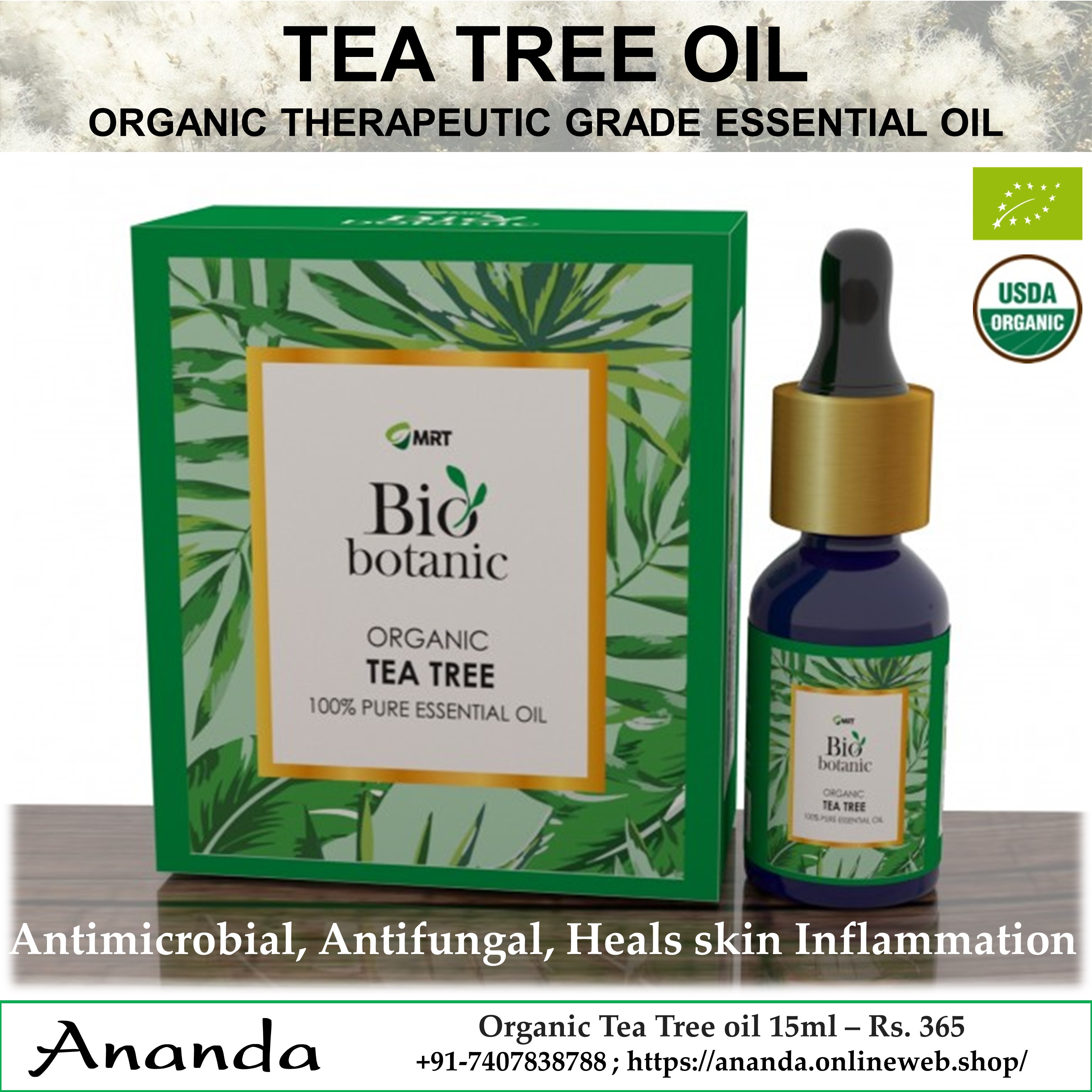 Organic Tea Tree oil 15ml