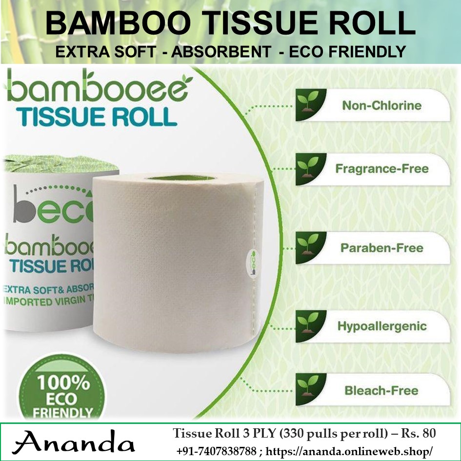 Toilet Roll - Made from Bamboo (3 PLY)