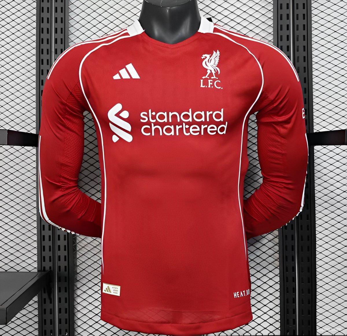 Liverpool home adults player long sleeve