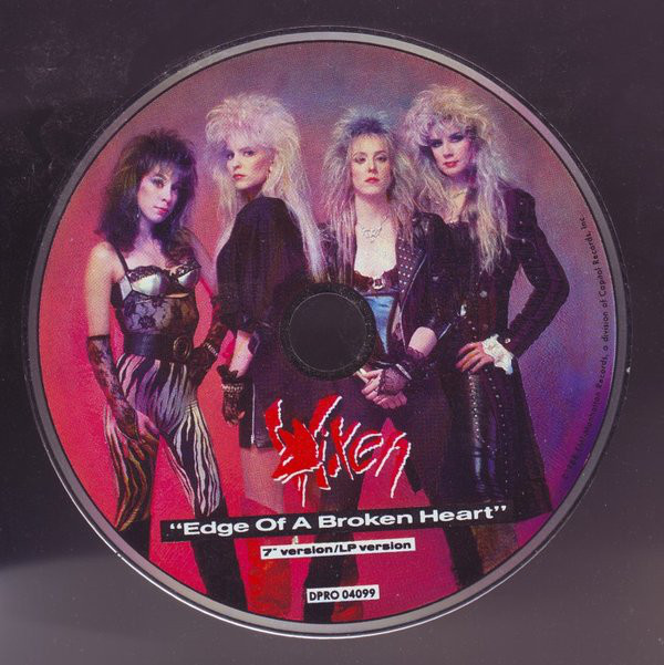 Vixen Edge Of A Broken Heart Lyrics Vixen ‎– Edge Of A Broken Heart - US 2 TRack Promotional Picture CD In