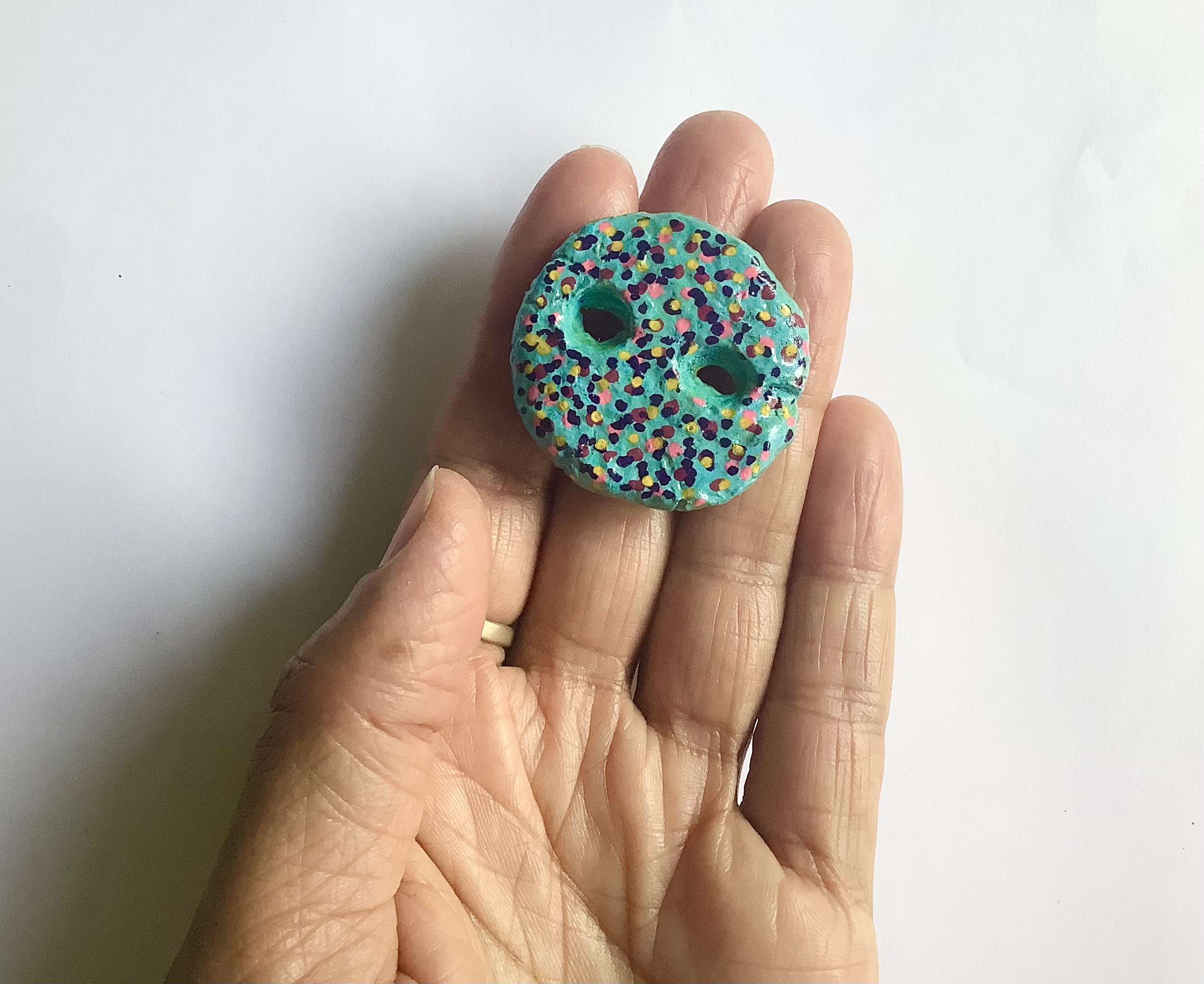 Cute button brooches