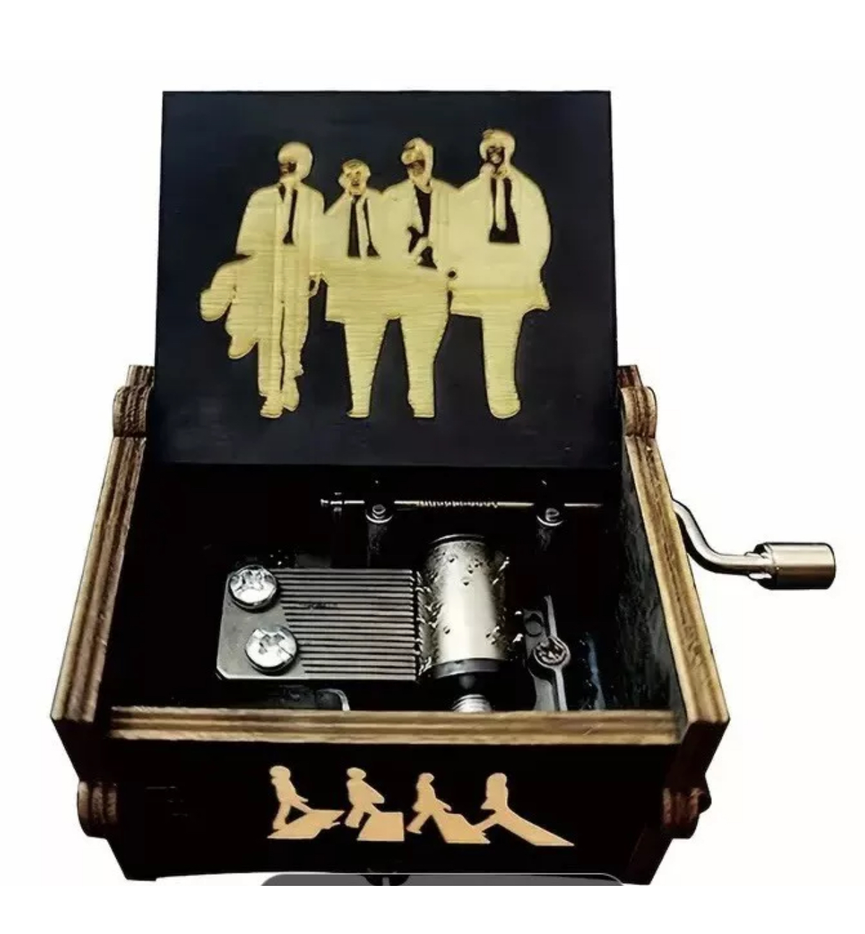 Wooden Music Box The Beatles - Let It Be - Wind-Up-Hand-Crank