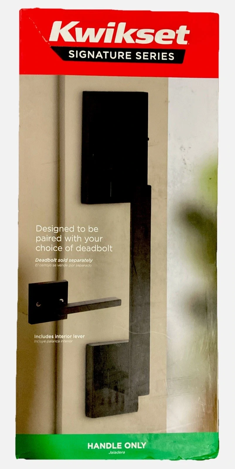 Kwikset San Clemente Matte Black Entry Door Handleset Non-Locking No Deadbolt