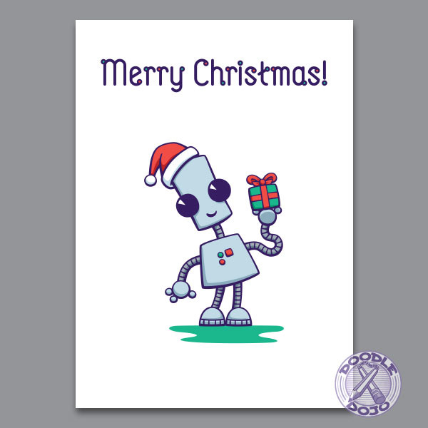 Ned's Present Christmas Card