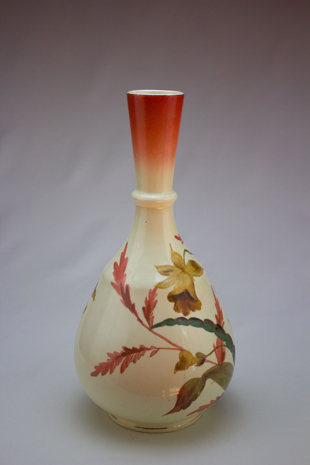 Vase with Hand Painted Daffodils