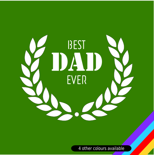 Laser-cut Card BEST DAD EVER
