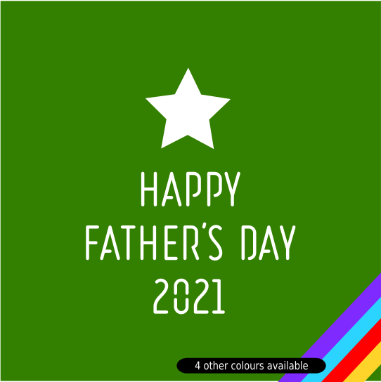 Laser-cut Card Happy Father's Day 2021