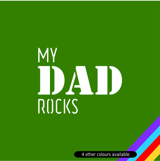 Laser-cut Card MY DAD ROCKS