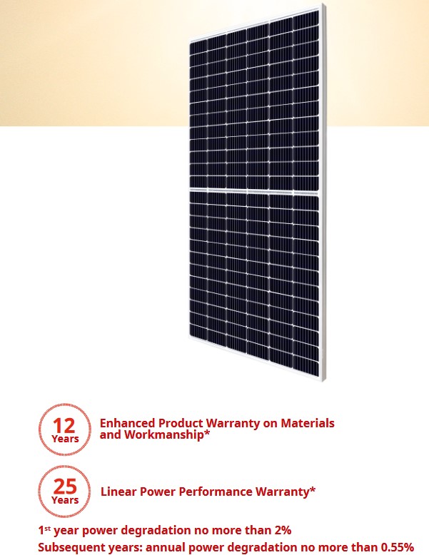 Solar Panel - Canadian Solar 545W Mono Crystalline Half Cell