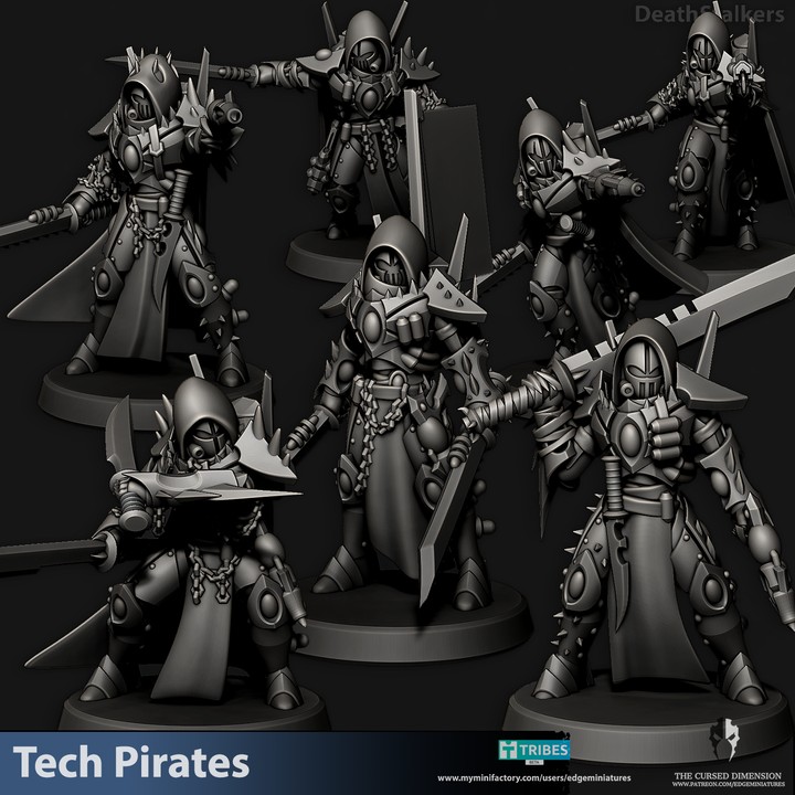Tech Pirates Death Stalkers 28mm - Edge Miniatures