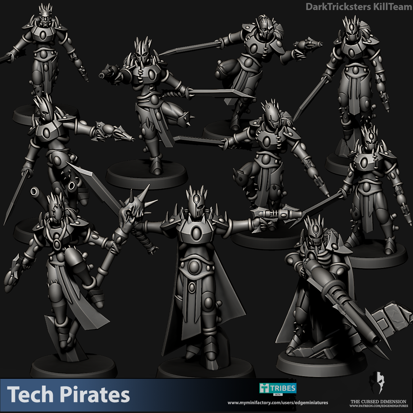 Dark Tricksters Kill Team - TechPirates - 28mm