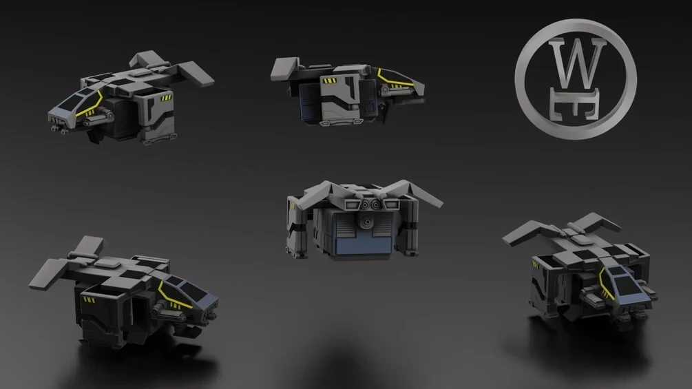 Voidship Troopers - Sickle Dropship - Wakes Emporium