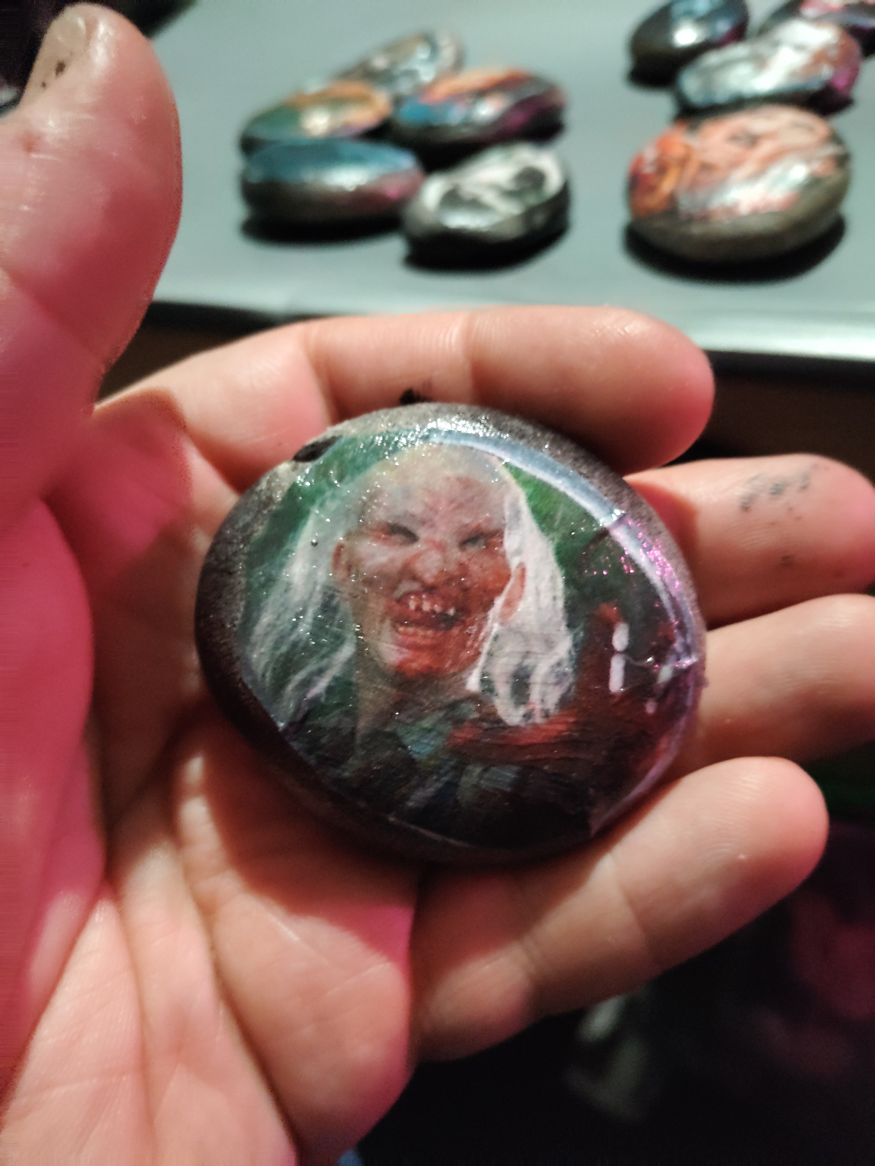 Handcrafted : Wrong Turn Horror Rock | Collectors Item OOAK