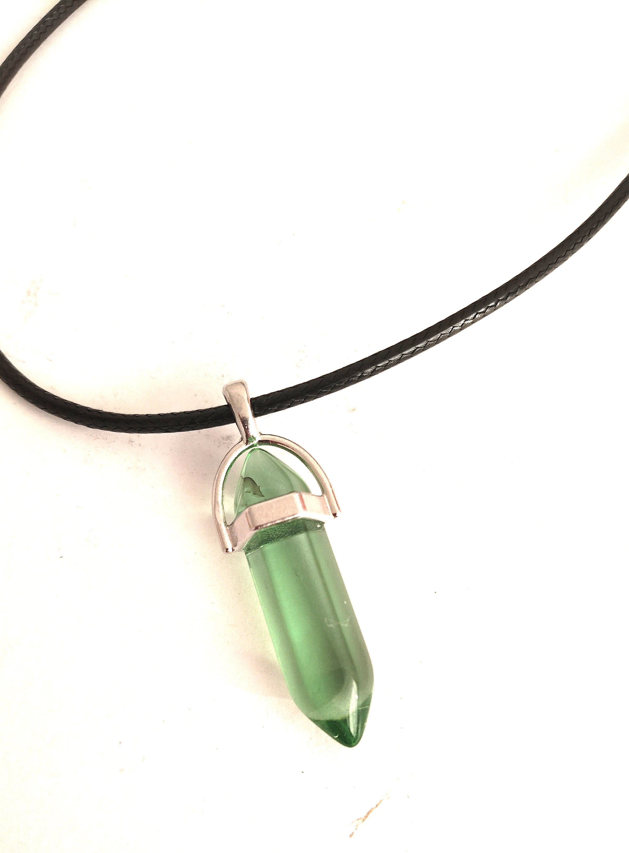 Beautiful Handmade Green Aventurie Pendant Necklace | Emo | Goth | Wicca | Pagan