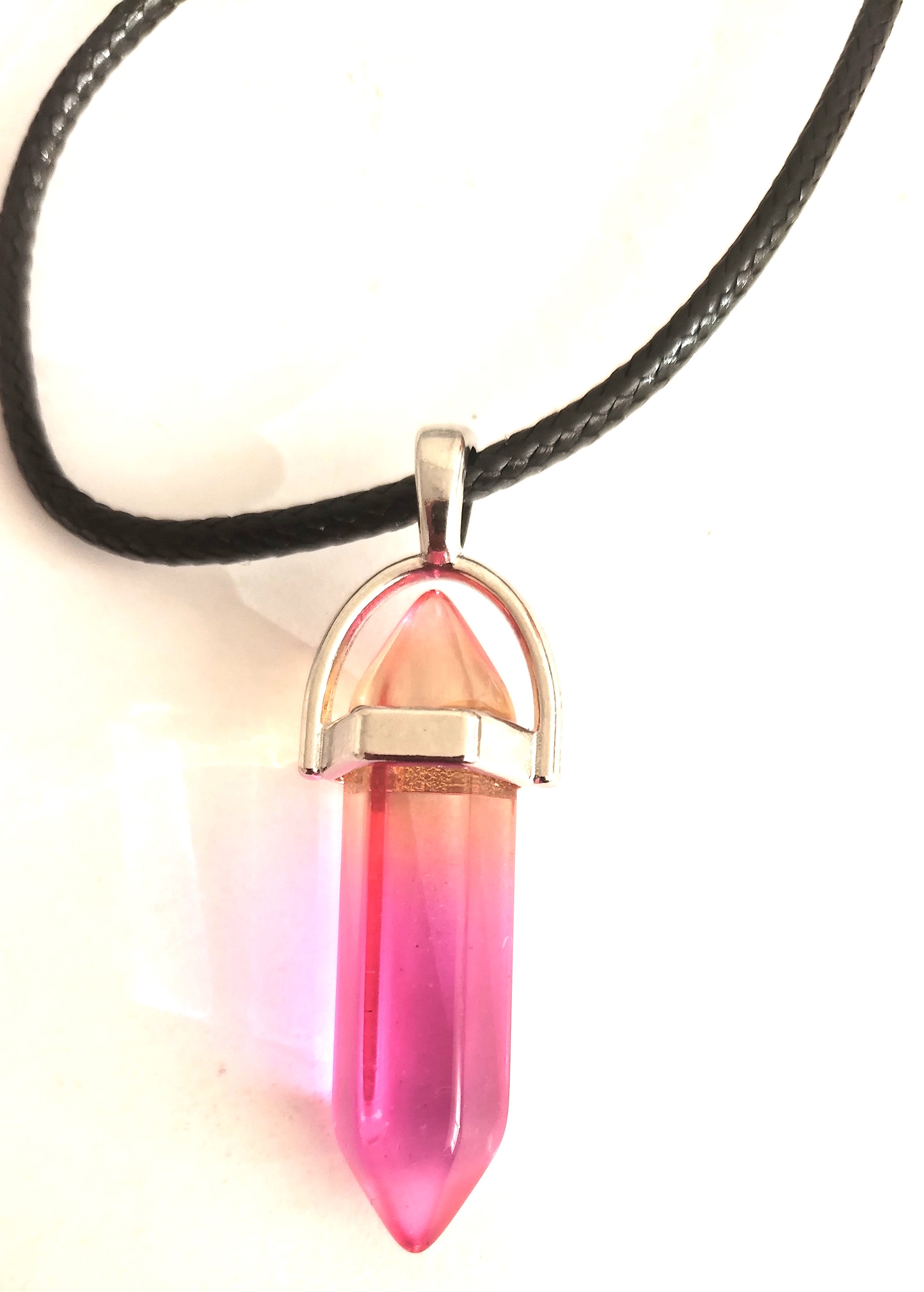 Pink Aventurine Pendant Necklace | Emo | Goth | Punk | Wicca
