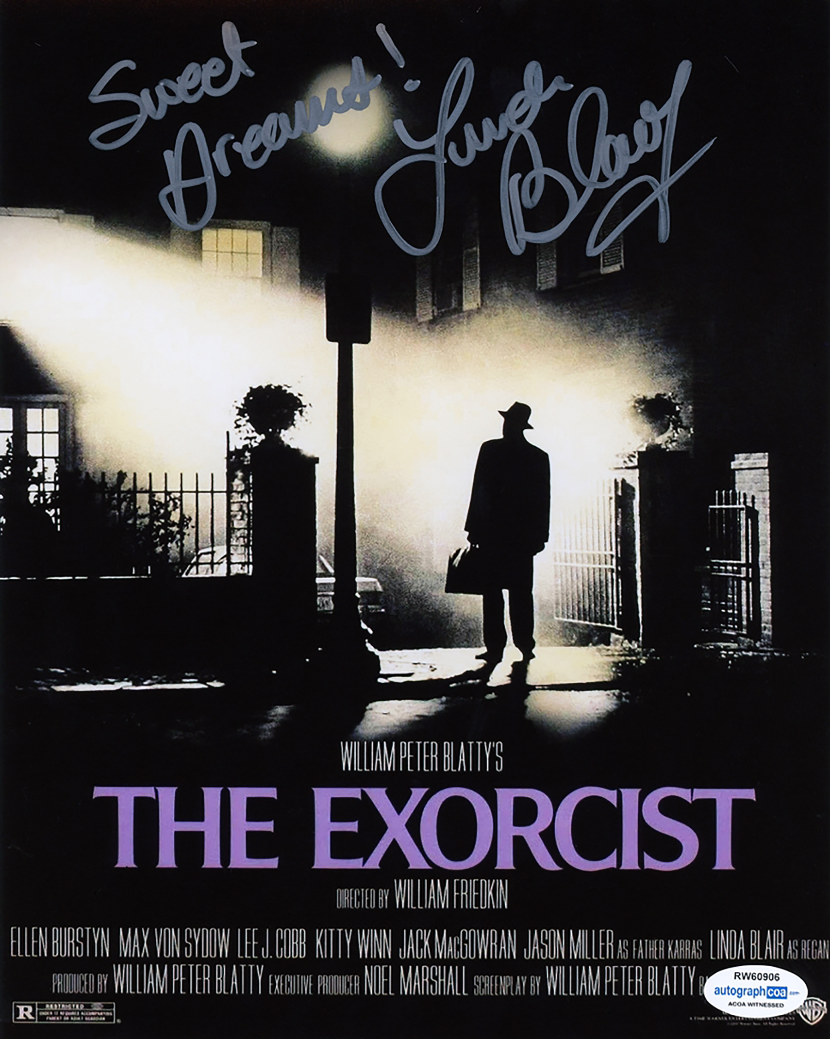 The Exoricist 8 x 10 Movie print signed by Linda Blair