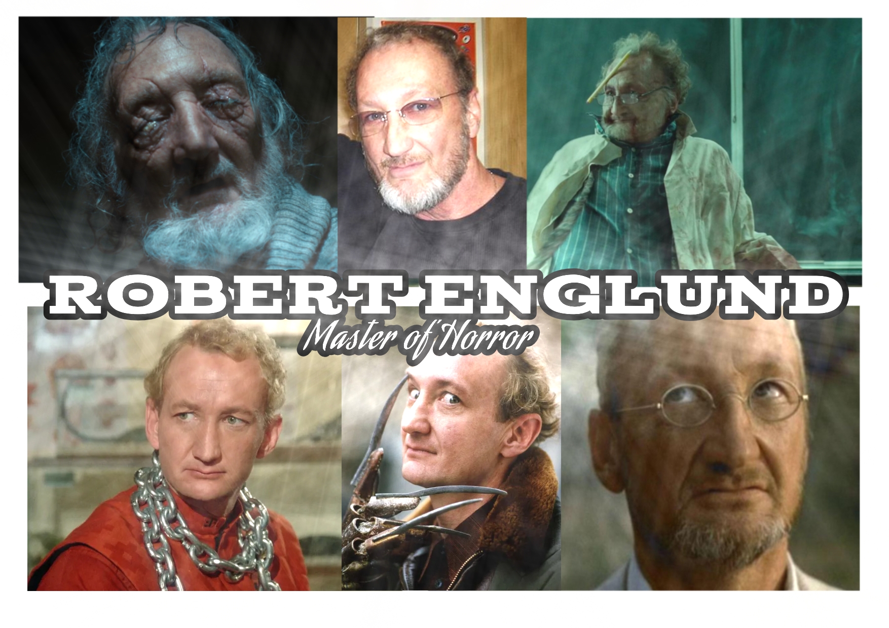 Robert Englund Master of Horror A4 Print