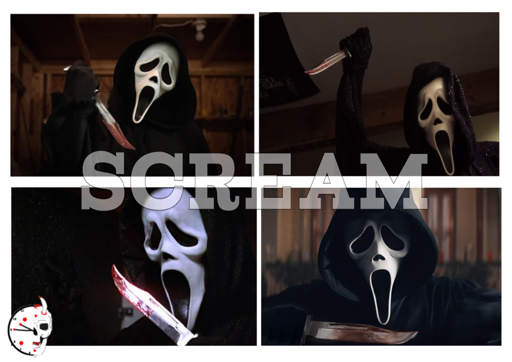 Limited Edition A4 Scream Poster Print by Tiffany Horror