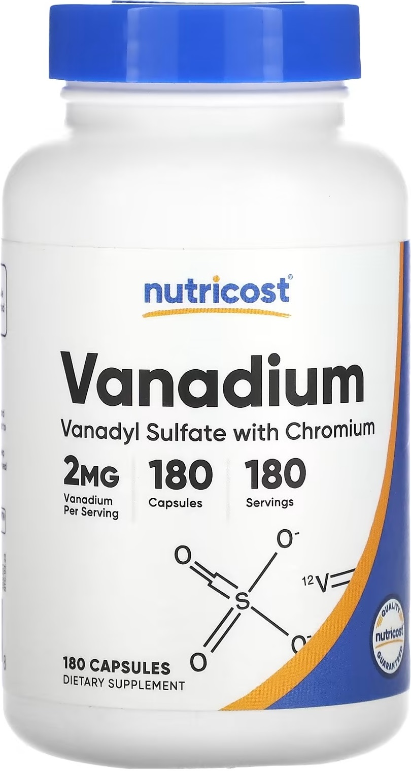 Vanadium 2mg 180' - Nutricost (+Chromium)