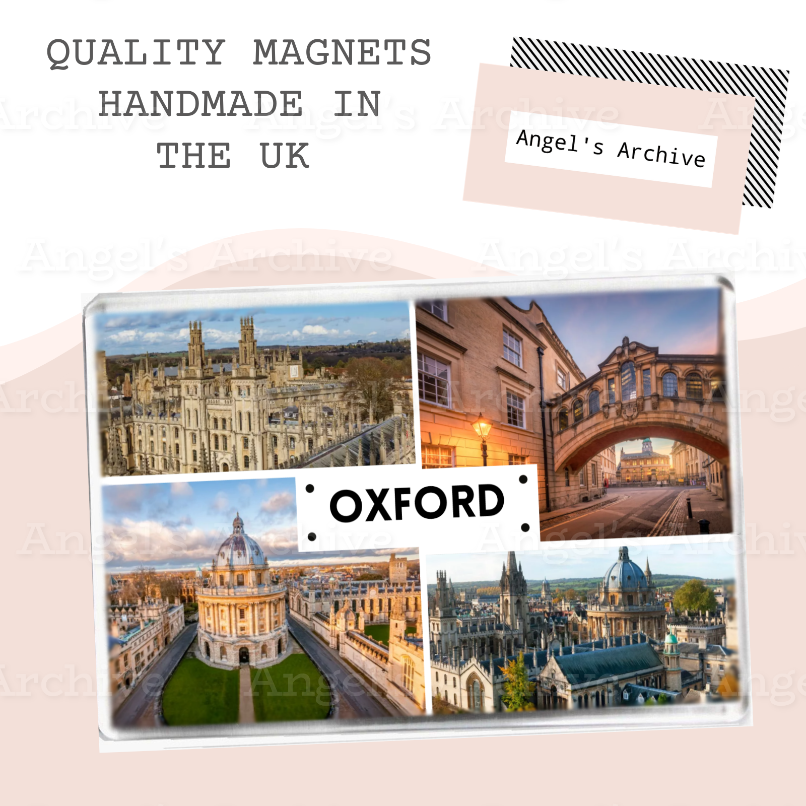 Oxford ✳ Oxfordshire ✳ Souvenir Tourist ✳ Fridge Magnet ✳ Gift
