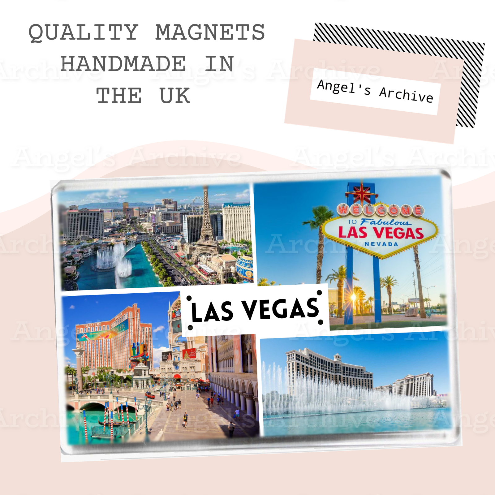 Las Vegas ✳ USA ✳ Souvenir Tourist Holiday ✳ Fridge Magnet ✳ Gift