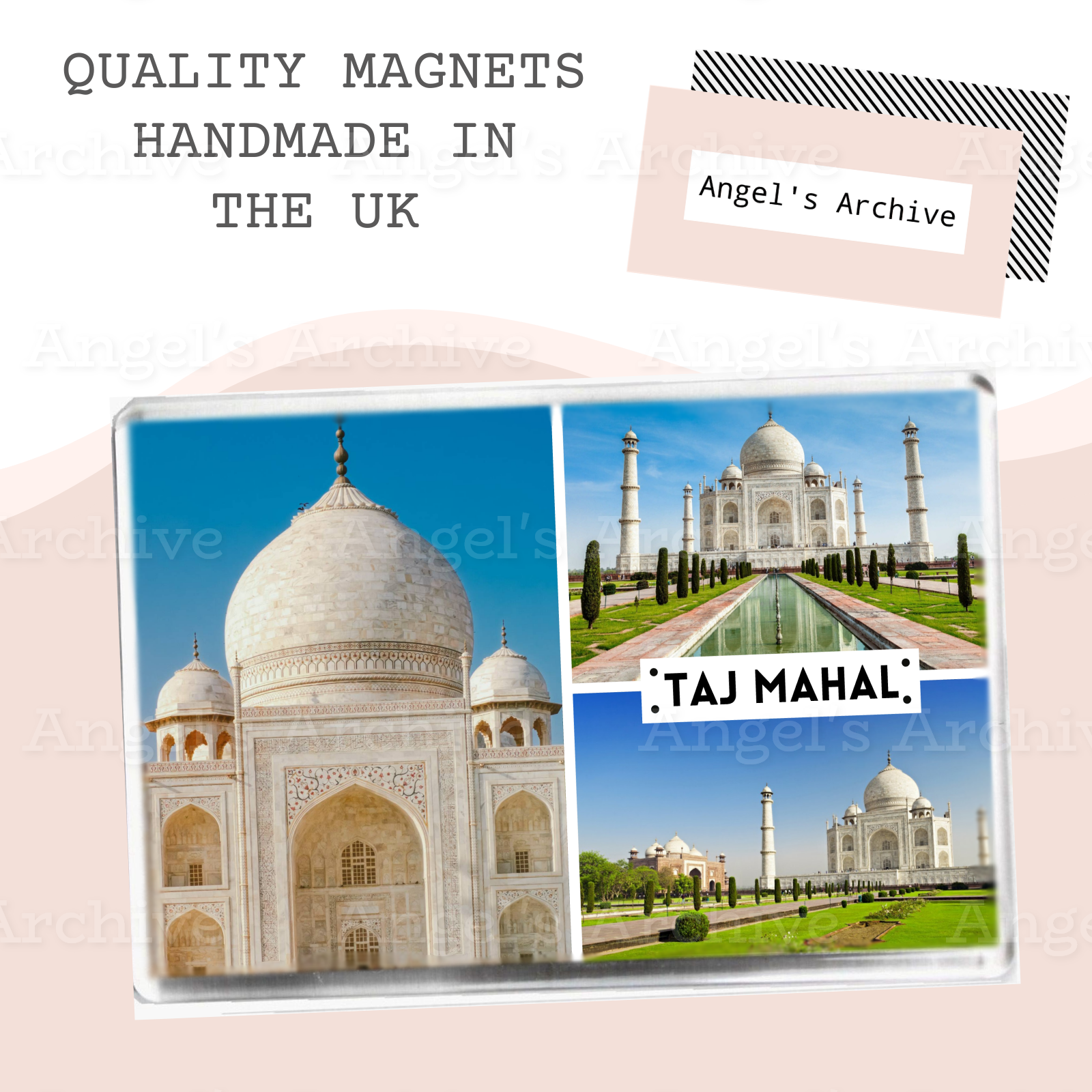 Taj Mahal ✳ Wonders Of The World ✳ Souvenir ✳ Fridge Magnet ✳ Gift