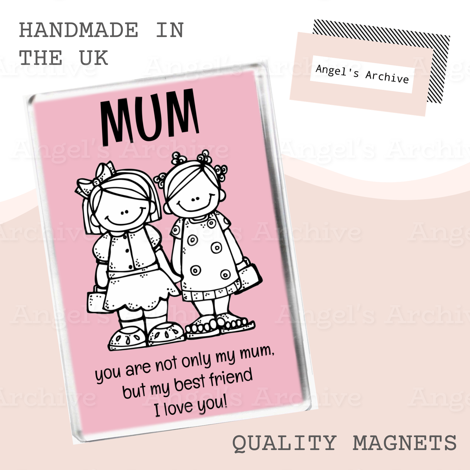 Mum ✳ Best Friend ✳ I Love You ✳ Magnet ✳ Gift