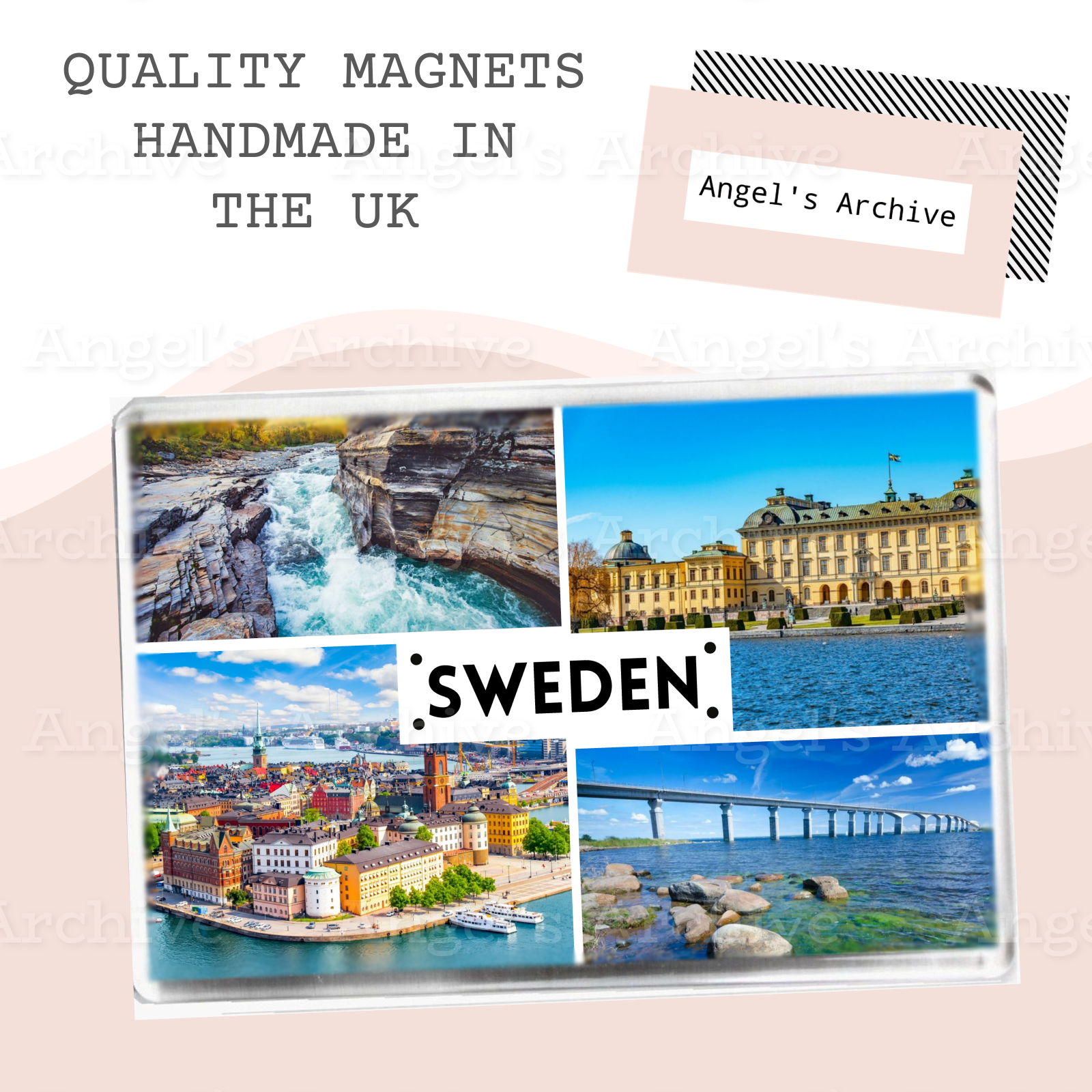 Sweden ✳ Europe ✳ Souvenir Tourist Holiday ✳ Fridge Magnet ✳ Gift