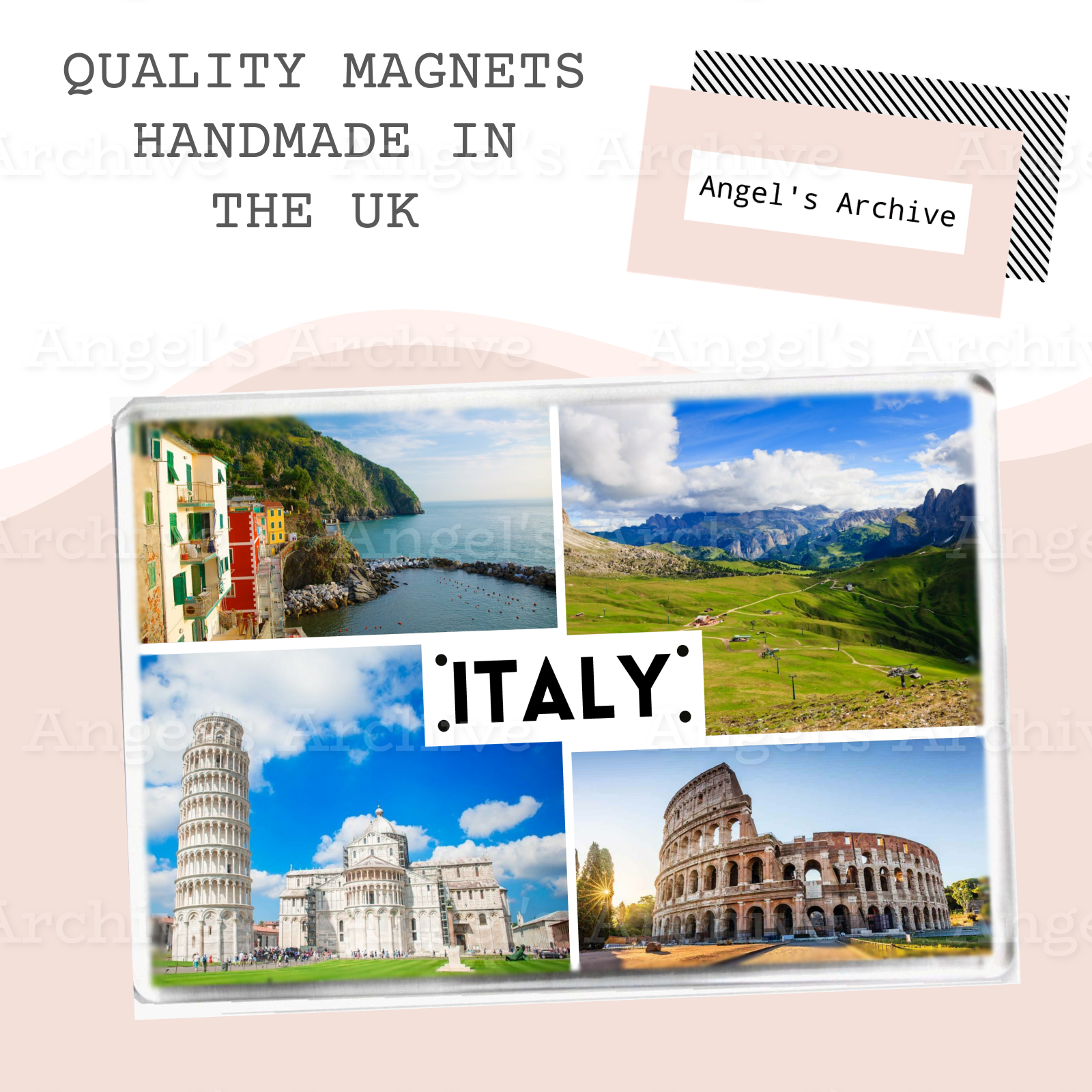Italy ✳ Europe ✳ Souvenir Tourist Holiday ✳ Fridge Magnet ✳ Gift