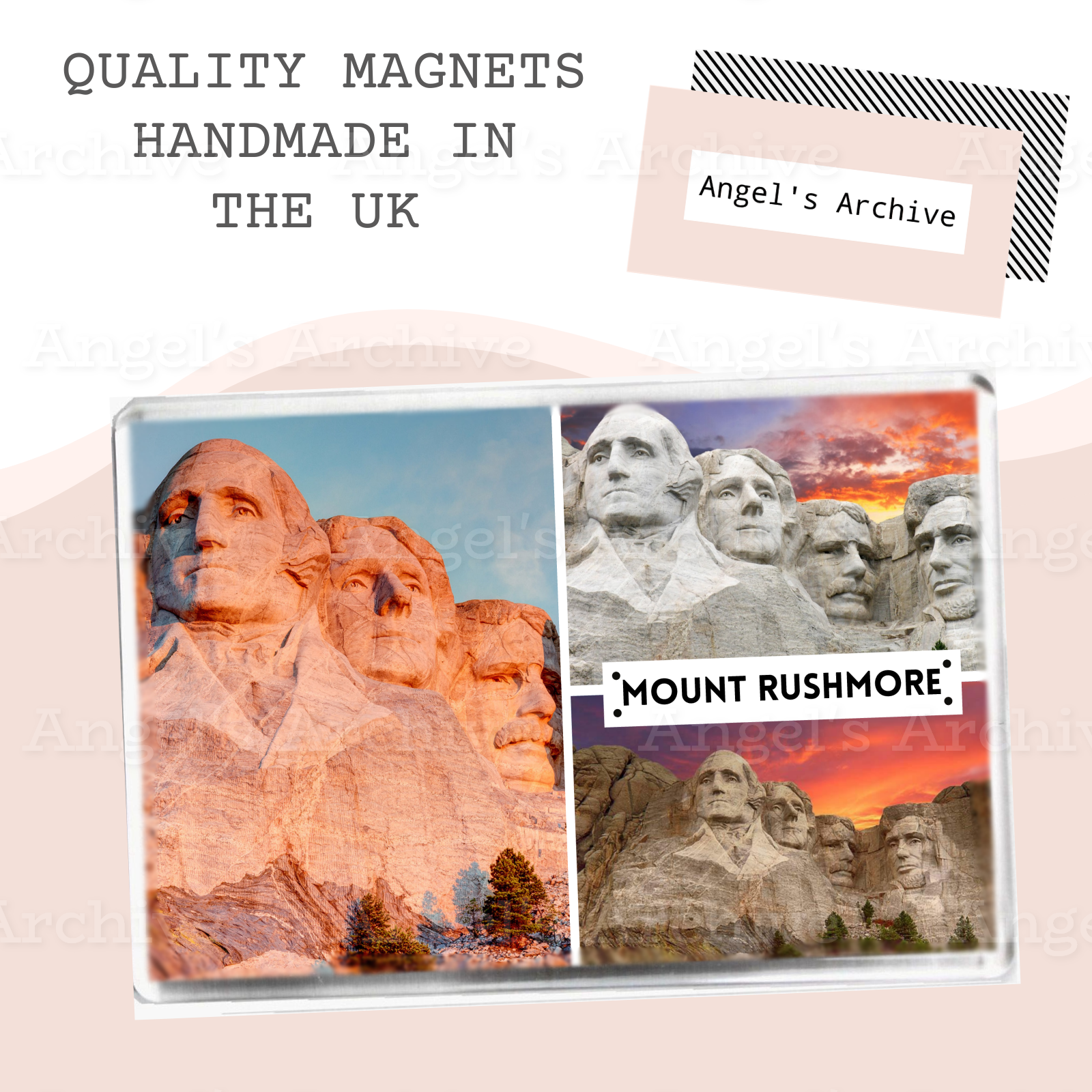 Mount Rushmore ✳ USA ✳ Holiday Souvenir ✳ Fridge Magnet ✳ Gift