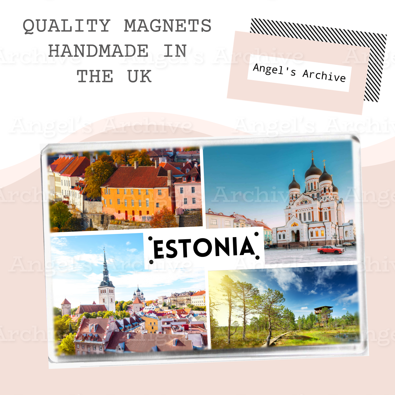 Estonia ✳ Europe ✳ Souvenir Tourist Holiday ✳ Fridge Magnet ✳ Gift