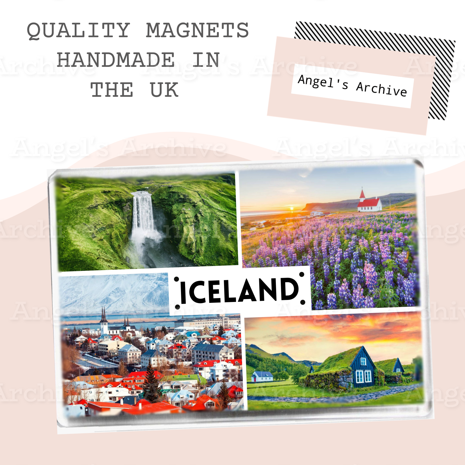Iceland ✳ Europe ✳ Souvenir Tourist Holiday ✳ Fridge Magnet ✳ Gift