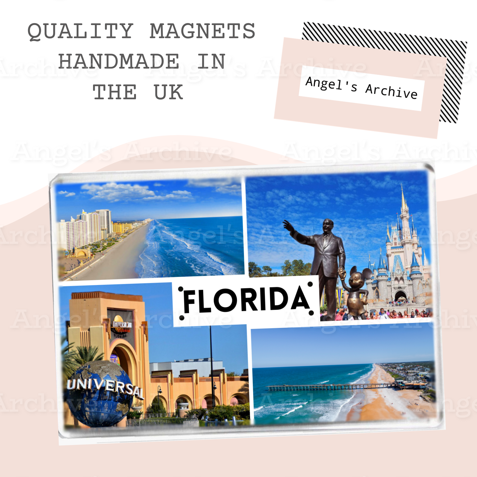 Florida ✳ USA State ✳ Souvenir Tourist Holiday ✳ Fridge Magnet ✳ Gift